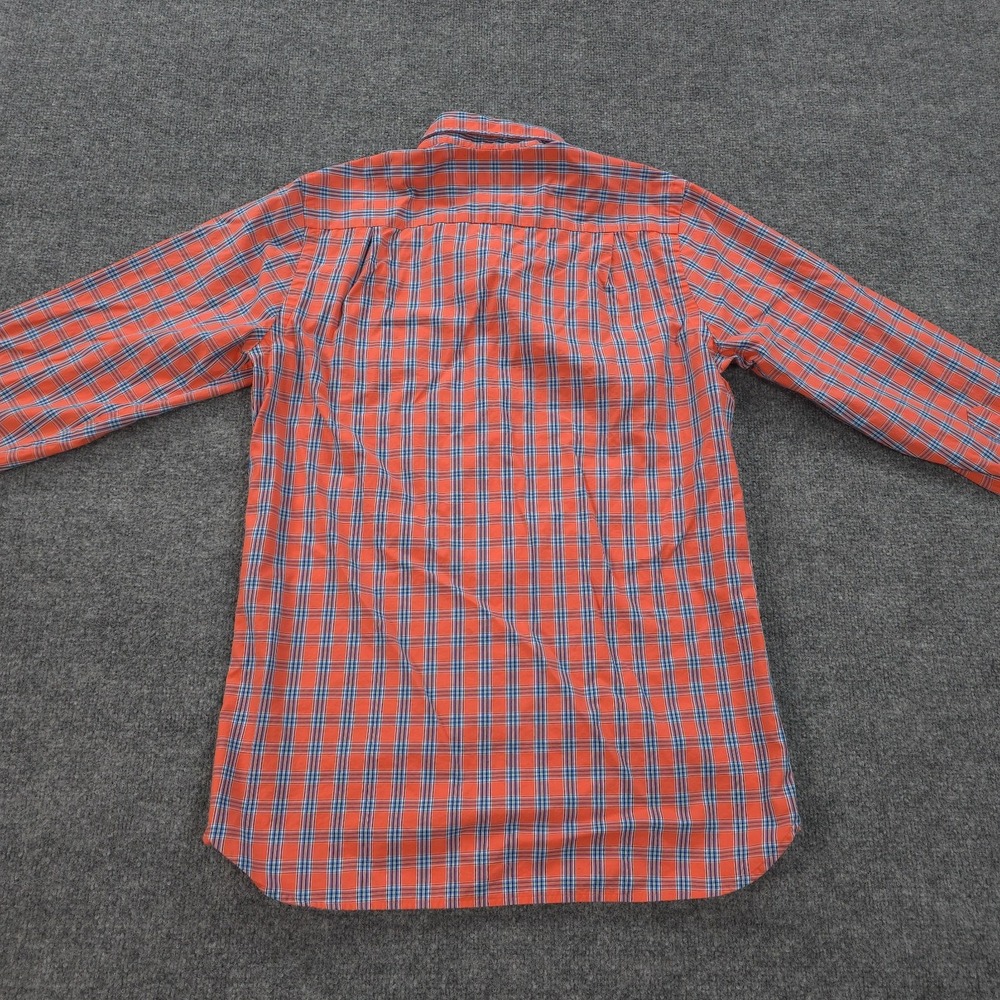 Southern Tide Shirt Mens Small Orange Plaid Skipjack Casual Preppy Beach‎ Surfer - Picture 7 of 12